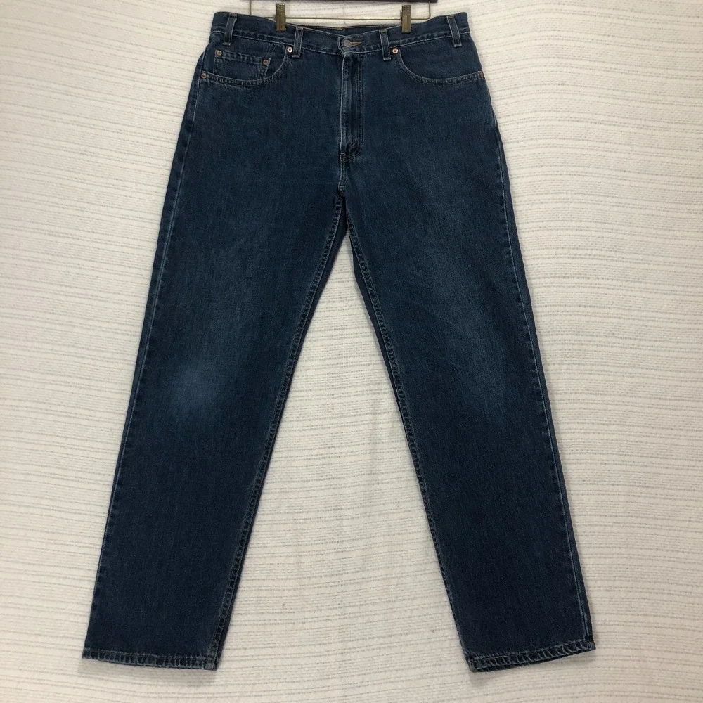 Levi's 550 Relaxed Fit Jeans Classic Blue Denim Everyday Wear Size W36‎ L32